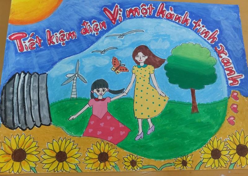 Hướng dẫn vẽ tranh áp phích đẹp, dễ hiểu và thuyết phục 7 Tác phẩm sáng tạo lồng ghép thế giới xanh vào bóng đèn, kêu gọi "Tiết kiệm điện vì một hành tinh xanh"