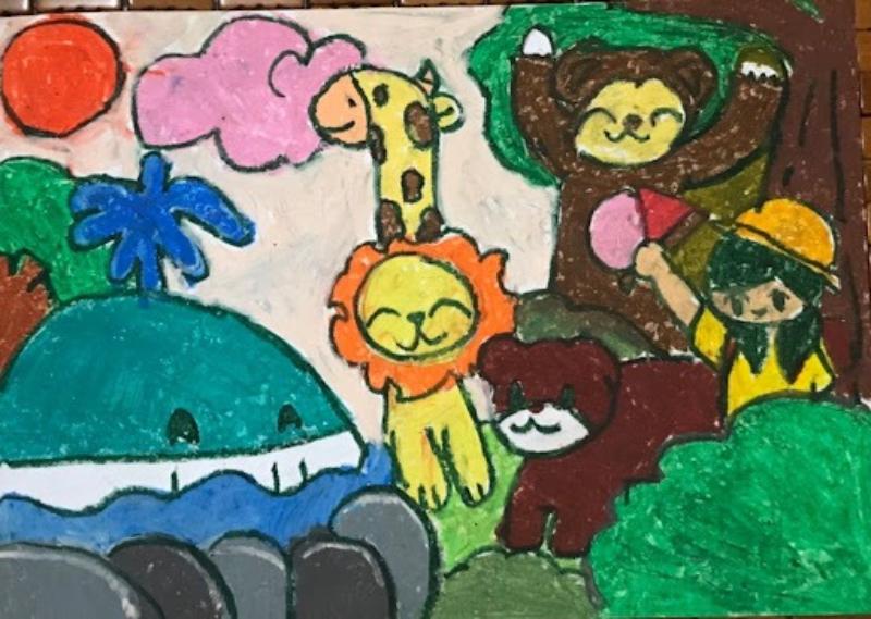 Vẽ tranh bảo vệ động vật hoang dã ý nghĩa và truyền cảm hứng 8 Hãy dừng lại trước khi quá muộn, đừng để voi và các loài vật khác trở thành nạn nhân của sự săn bắt.