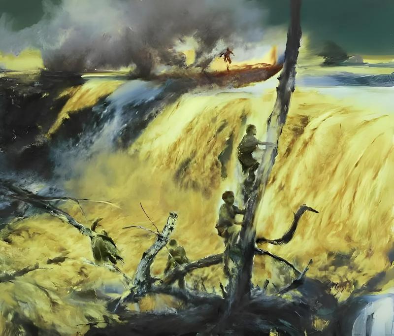 ve tranh de tai lu lut 20