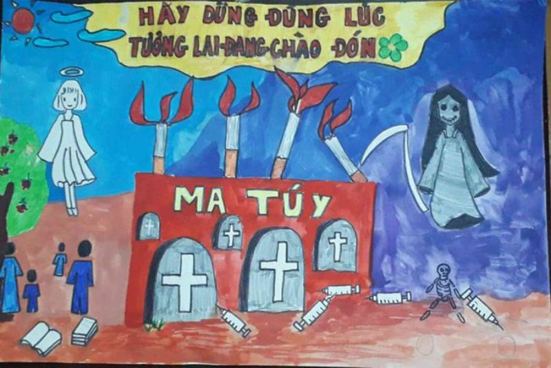 ve tranh phong chong ma tuy 1