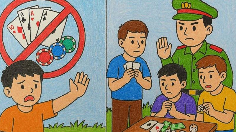 ve tranh phong chong te nan co bac