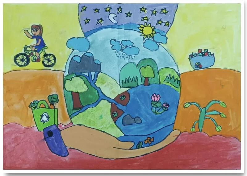 Vẽ tranh ý tưởng trẻ thơ đẹp, sáng tạo và ý nghĩa nhất 4 Vẽ tranh ý tưởng trẻ thơ 01