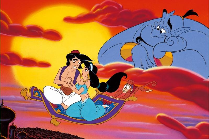 Vẽ truyện cổ tích đơn giản đẹp và sáng tạo cho học sinh 12 Aladdin và Công chúa bay trên thảm thần cùng Thần đèn, khám phá thế giới phép thuật.