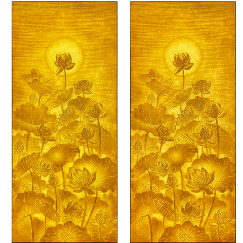 Tranh Trúc Chỉ 2 Tấm