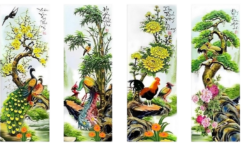 Tranh Tùng Cúc Trúc Mai