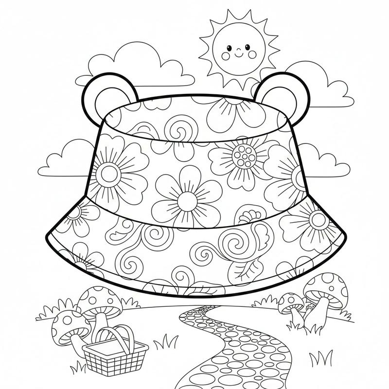 Tranh to mau cai mu quen thuoc cho be