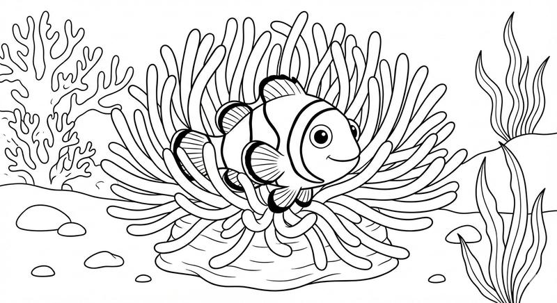 500+ Mẫu tranh tô màu con vật sống dưới nước cho bé phát triển tư duy 11 Tranh to mau con vat bien cho hoat dong lop