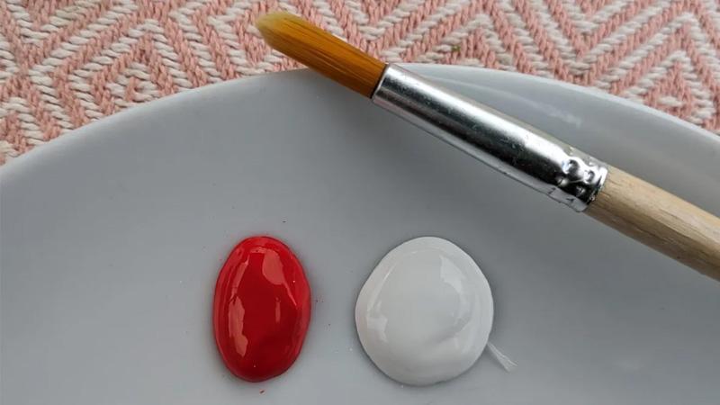 Cách pha màu hồng bằng sơn dầu