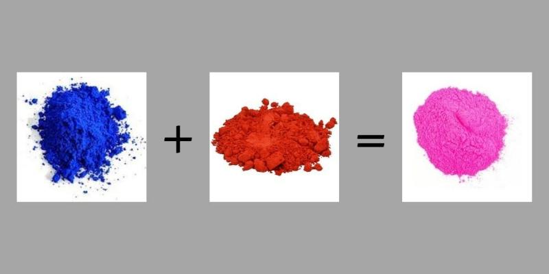 Cách pha màu hồng cánh sen