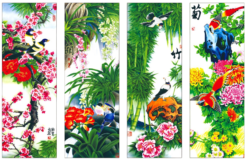 Tranh Tùng Cúc Trúc Mai