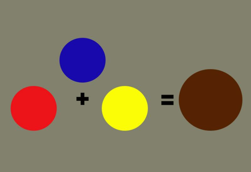 Cách pha màu nâu socola