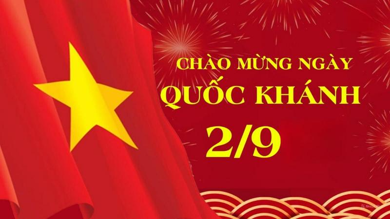 Lễ Quốc Khánh 2/9 cờ đỏ sao vàng