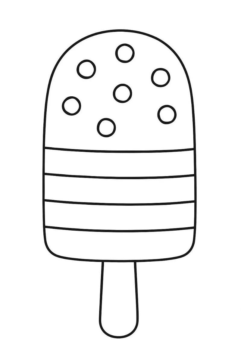 Tranh tô màu cây kem