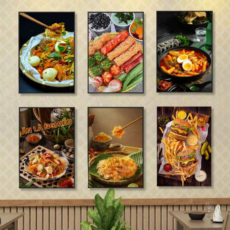 Tranh treo tường quán ăn