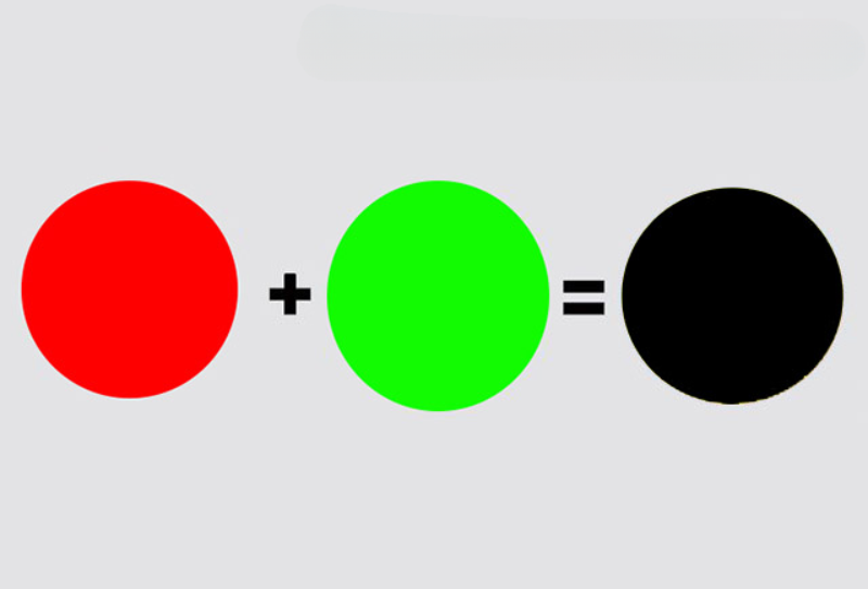 mau do va mau xanh la ra den