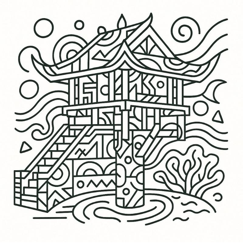 to mau chua mot cot nghe thuat truu tuong3024