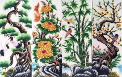 Tranh Tùng Cúc Trúc Mai