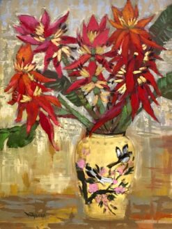 Tranh Hoa Chuối Rừng