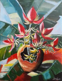 Tranh Hoa Chuối Rừng