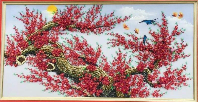 tranh hoa dao da quy 3