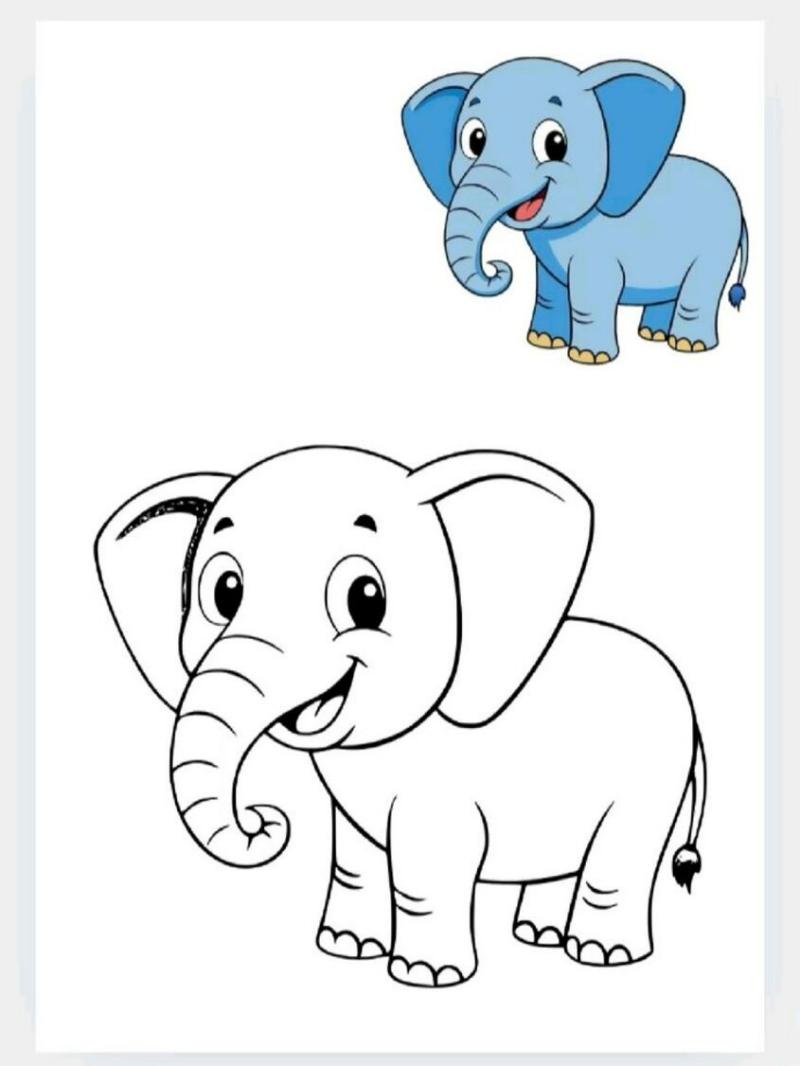 tranh to mau con voi 5