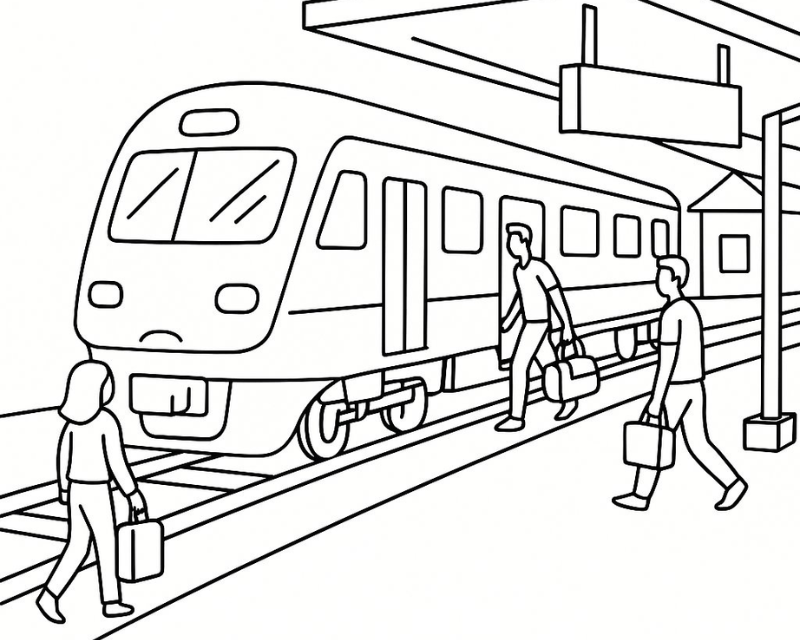 Tranh tô màu tàu hỏa là gì?