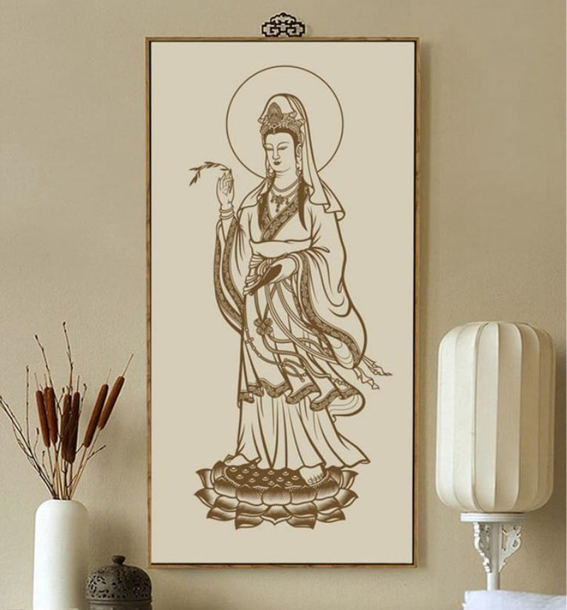 Tranh Phật Quan Âm Bồ Tát