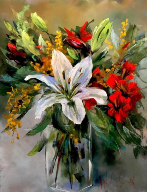 Tranh Hoa Ly Cắm Mix