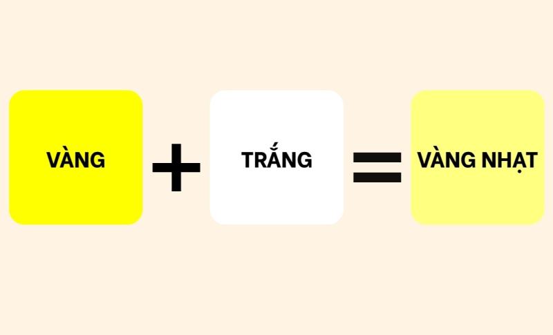 Công thức pha màu vàng tươi giúp tăng độ sáng và khả năng thu hút thị giác