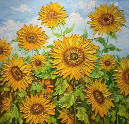 Tranh Hoa Hướng Dương Mẫu Số 2