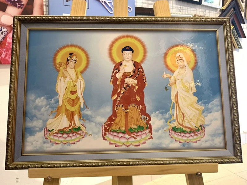 Tranh Phật Tây Phương Tam Thánh