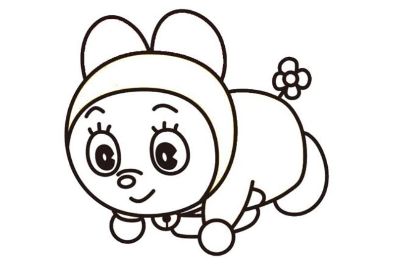 Những tư thế đáng yêu của Doremi luôn khiến các bé hào hứng