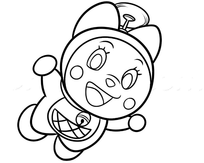 Nét vẽ rõ ràng, mảng hình lớn giúp bé mới tập tô dễ dàng hoàn thiện