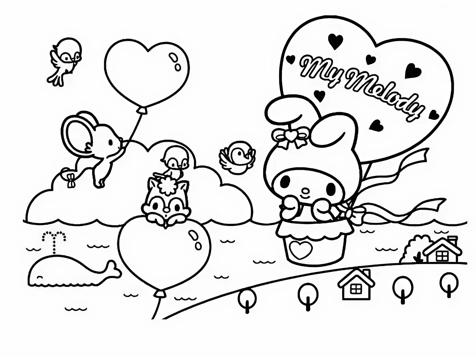 tranh tô màu melody