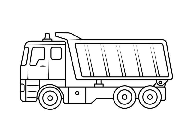 Hình ảnh xe tải mạnh mẽ luôn khơi dậy niềm đam mê khám phá và sự hứng thú đặc biệt ở trẻ nhỏ.