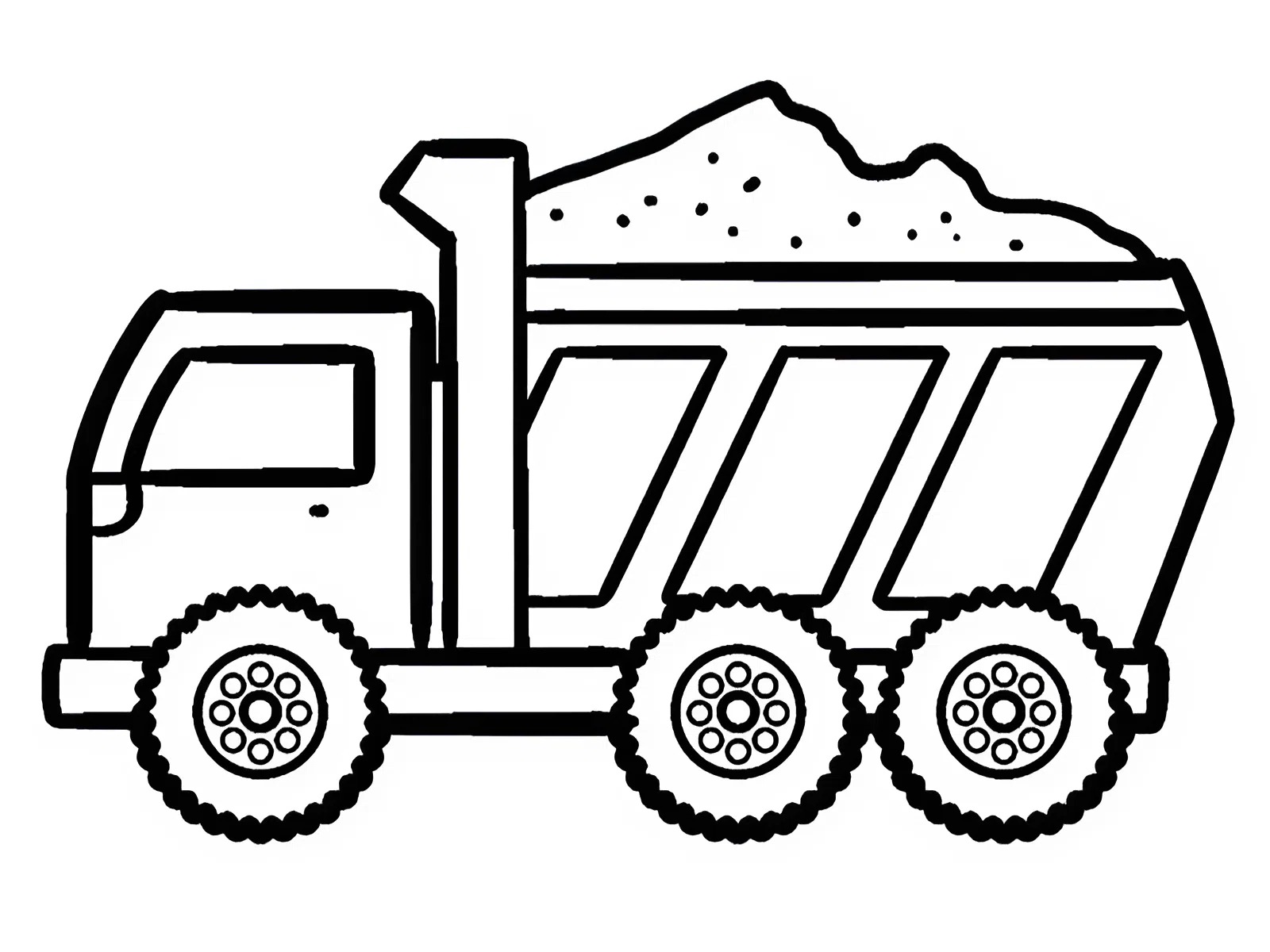 tranh tô màu xe tải