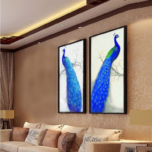 Tranh đính đá đôi công