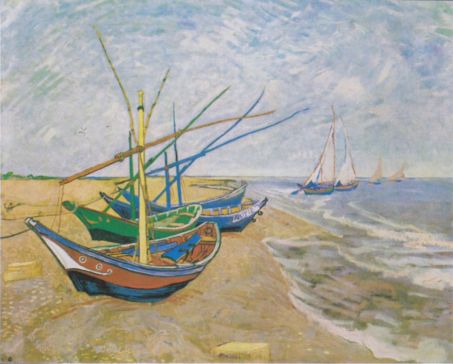 Fishing Boats on the Beach (Thuyền đánh cá trên bãi biển - 1888)