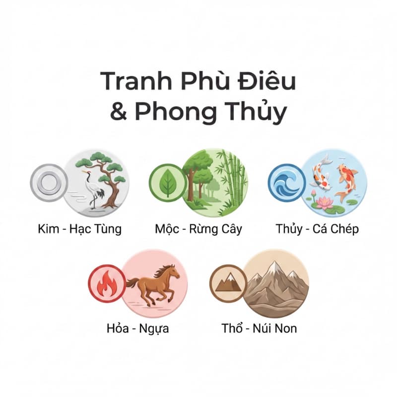 Chọn chủ đề tranh phù điêu 3D phong thủy thu hút tài lộc cho gia chủ