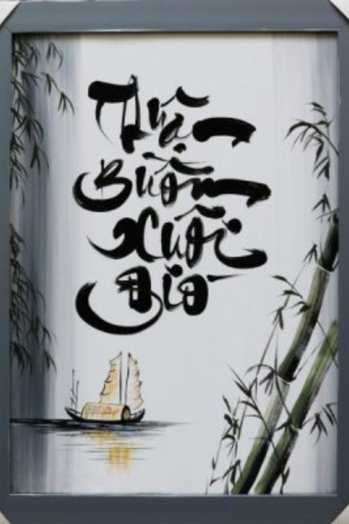 Tranh chữ Thuận Buồm Xuôi Gió 160x80cm