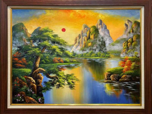 Tranh sơn thủy hữu tình mang ý nghĩa phong thủy