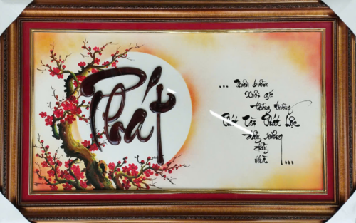 Tranh thư pháp chữ Phát 120x60cm