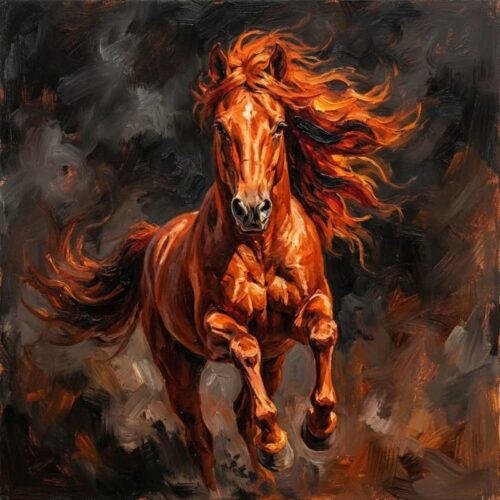 Tranh Hỏa Mã Đơn Phong