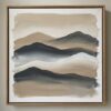 Tranh Nghệ Thuật Tối Giản Núi Non Nhấp Nhô
