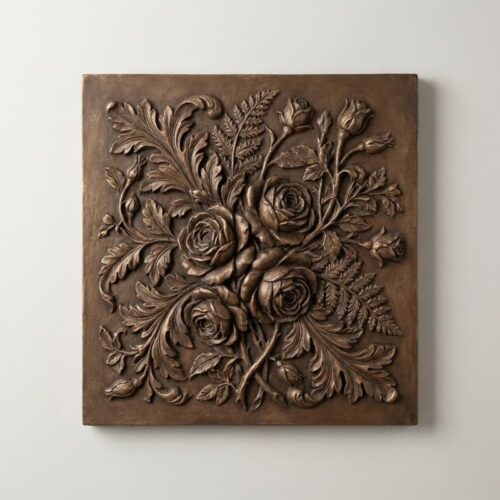 Tranh Phù Điêu Hoa Hồng Cổ Điển