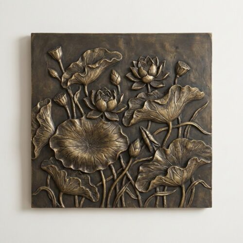 Tranh Phù Điêu Liên Hoa Cát Tường