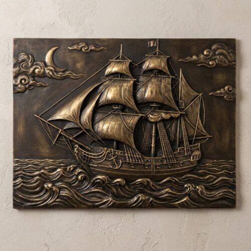 Tranh Phù Điêu Thuận Buồm Xuôi Gió Dạ Hành