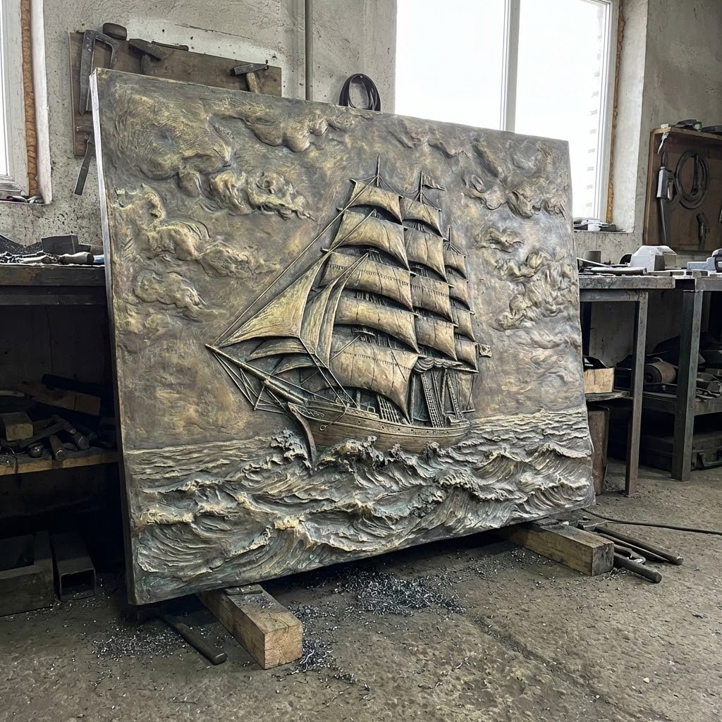 Tranh Phù Điêu Thuận Buồm Xuôi Gió 2 Tranh Phù Điêu Thuận Buồm Xuôi Gió