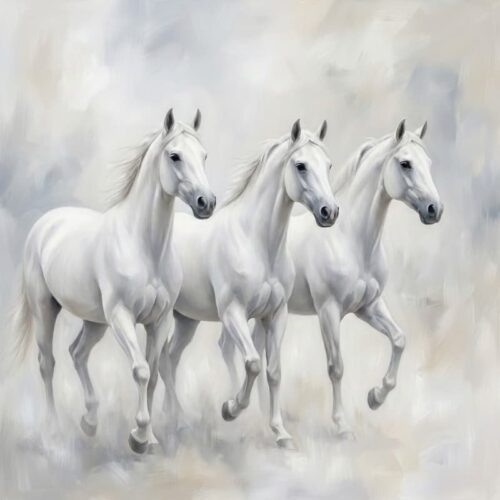 Tranh Tam Bạch Mã Tinh Khôi