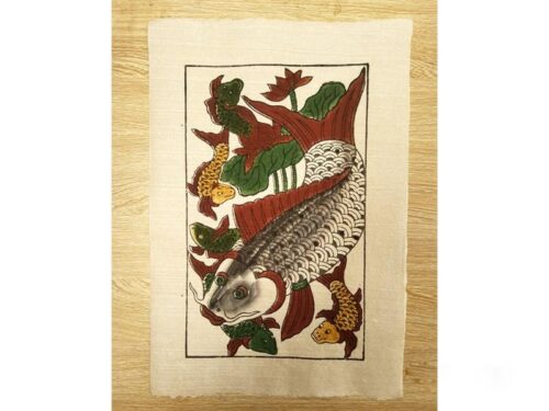 Tranh cá chép dân gian Đông Hồ truyền thống Việt Nam